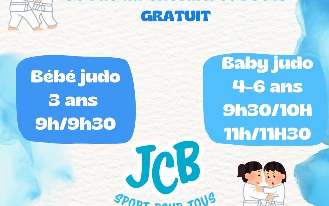 PORTES OUVERTES JUDO – Samedi 20 septembre 2025